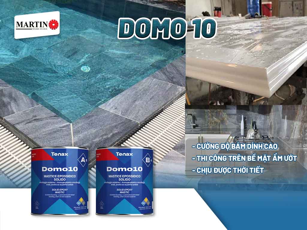 Keo dán đá 2 thành phần Domo 10