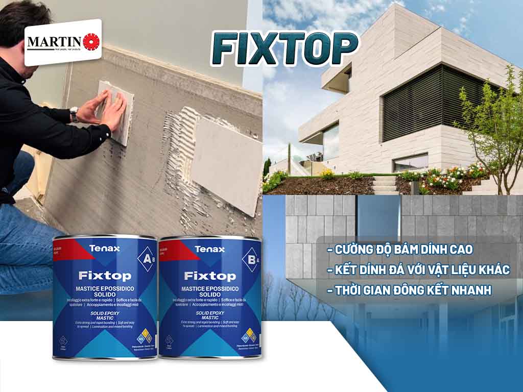 Keo dán đá 2 thành phần Fixtop